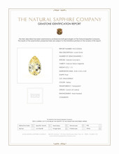 1.15 Ct. Yellow Sapphire from Ceylon (Sri Lanka) Scan Report