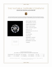 0.90 Ct. White Sapphire from Ceylon (Sri Lanka) Scan Report