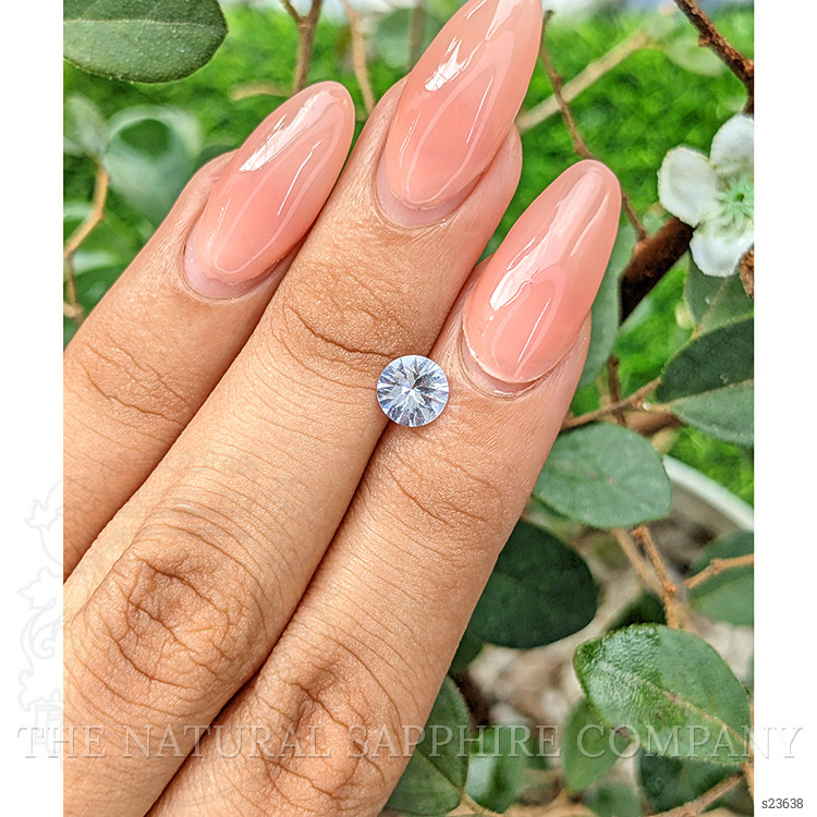 0.90 Ct. White Sapphire from Ceylon (Sri Lanka)