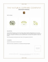 1.90 Ct. Yellow Sapphire from Ceylon (Sri Lanka) Appraisal