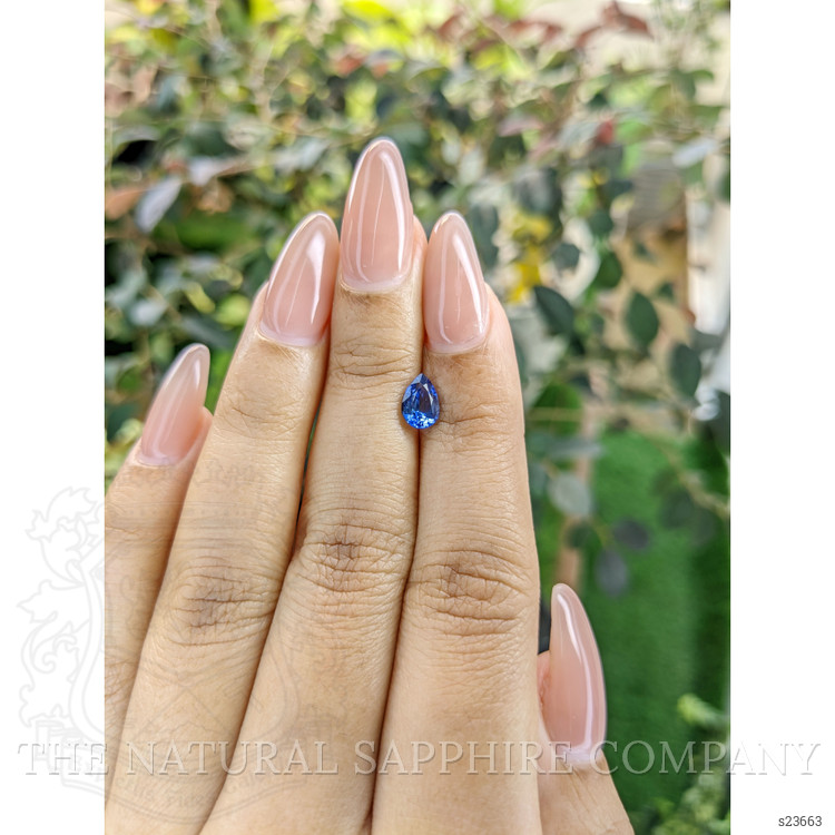 0.98 Ct. Blue Sapphire from Ceylon (Sri Lanka)