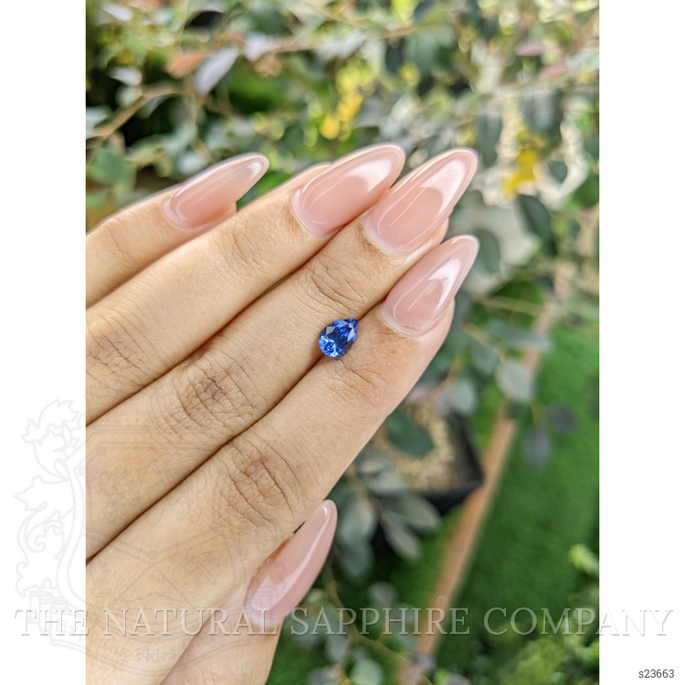 0.98 Ct. Blue Sapphire from Ceylon (Sri Lanka)
