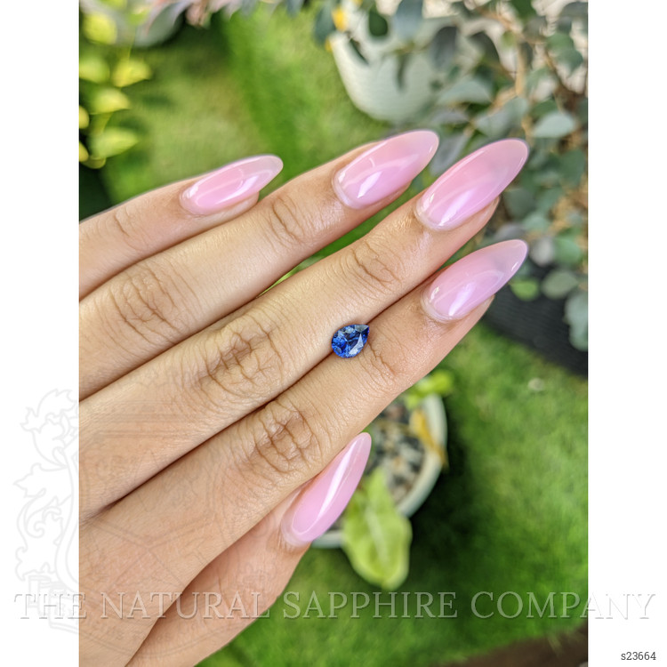 0.97 Ct. Blue Sapphire from Ceylon (Sri Lanka)