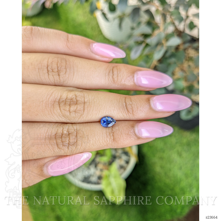 0.97 Ct. Blue Sapphire from Ceylon (Sri Lanka)