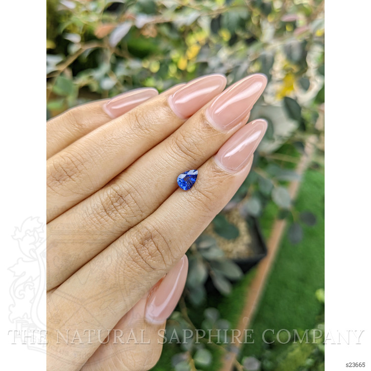 0.81 Ct. Purplish Blue Sapphire from Ceylon (Sri Lanka)