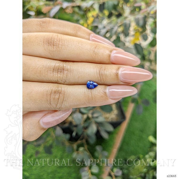 0.81 Ct. Purplish Blue Sapphire from Ceylon (Sri Lanka)