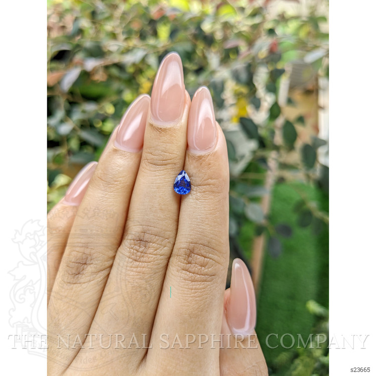 0.81 Ct. Purplish Blue Sapphire from Ceylon (Sri Lanka)