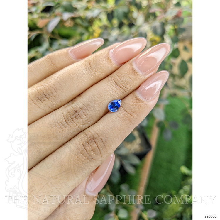 0.87 Ct. Blue Sapphire from Ceylon (Sri Lanka)