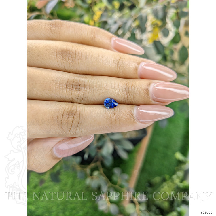 0.87 Ct. Blue Sapphire from Ceylon (Sri Lanka)