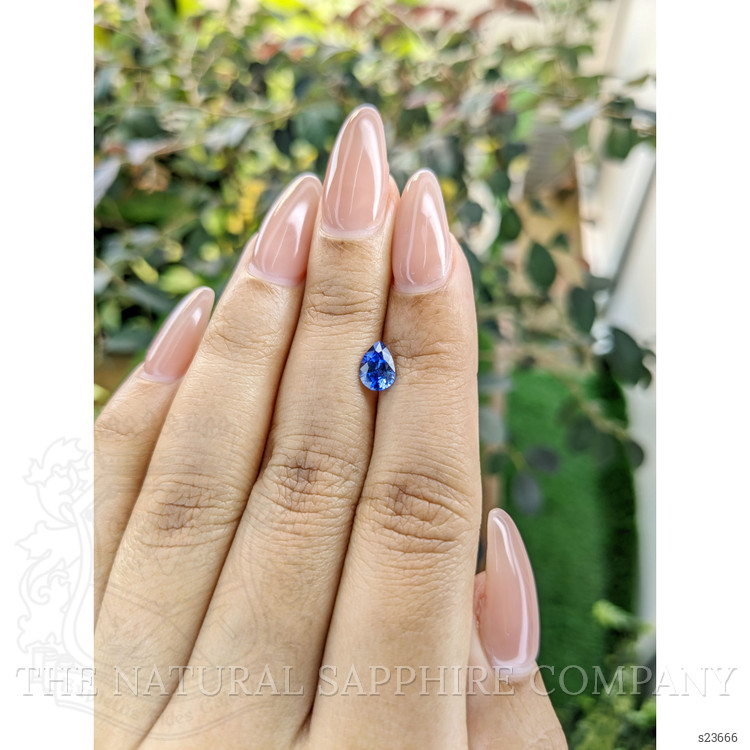 0.87 Ct. Blue Sapphire from Ceylon (Sri Lanka)