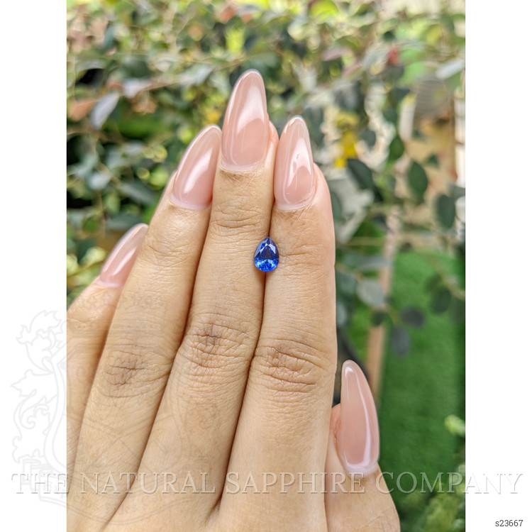 0.72 Ct. Blue Sapphire from Ceylon (Sri Lanka)