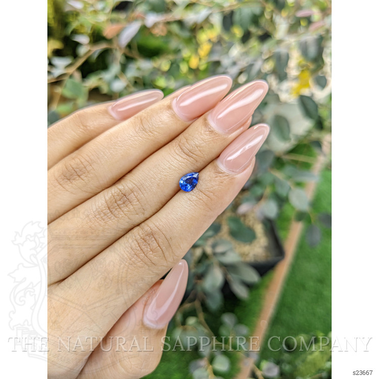 0.72 Ct. Blue Sapphire from Ceylon (Sri Lanka)