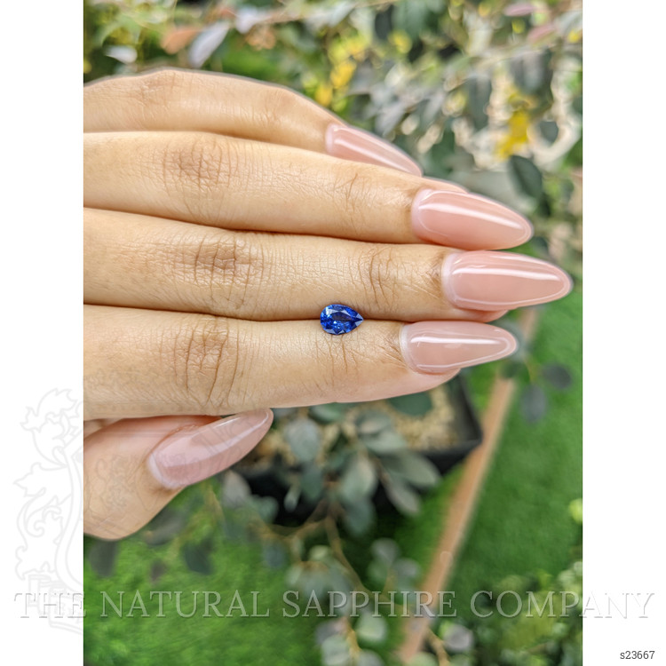0.72 Ct. Blue Sapphire from Ceylon (Sri Lanka)