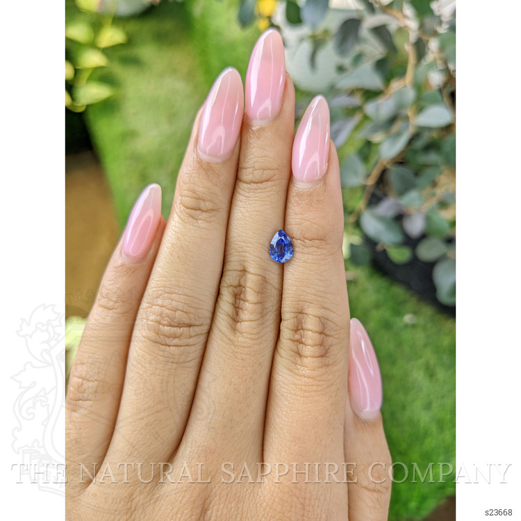0.90 Ct. Blue Sapphire from Ceylon (Sri Lanka)