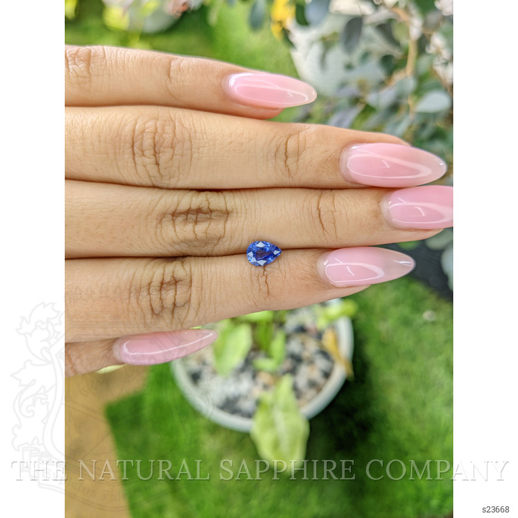 0.90 Ct. Blue Sapphire from Ceylon (Sri Lanka)