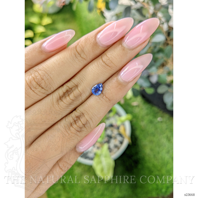 0.90 Ct. Blue Sapphire from Ceylon (Sri Lanka)