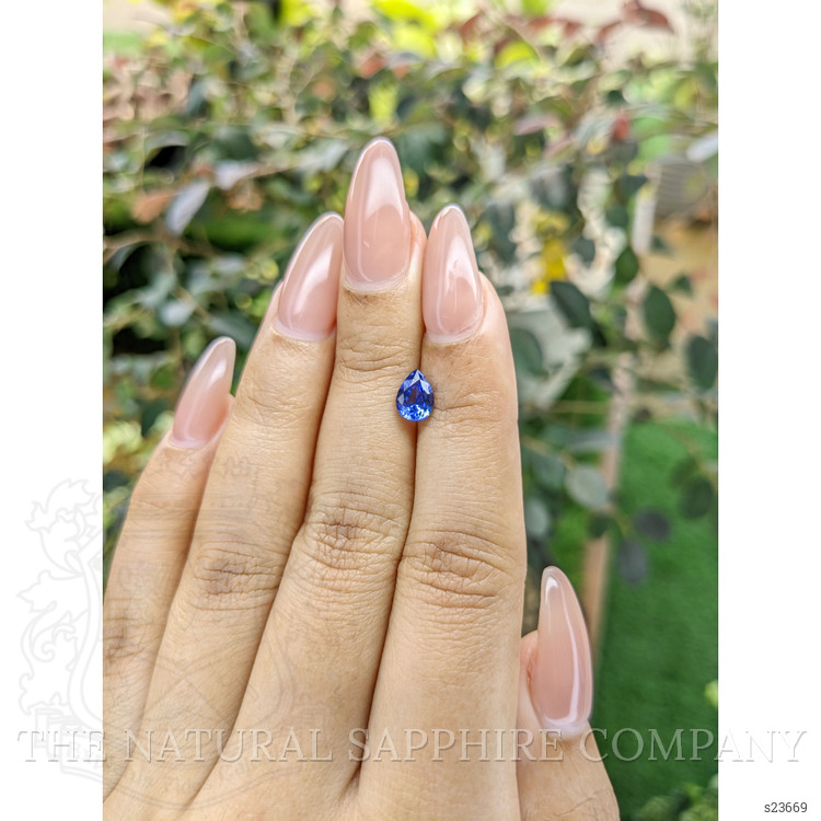 0.94 Ct. Blue Sapphire from Ceylon (Sri Lanka)