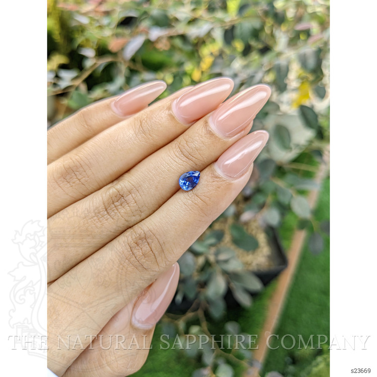0.94 Ct. Blue Sapphire from Ceylon (Sri Lanka)