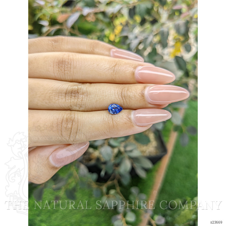 0.94 Ct. Blue Sapphire from Ceylon (Sri Lanka)
