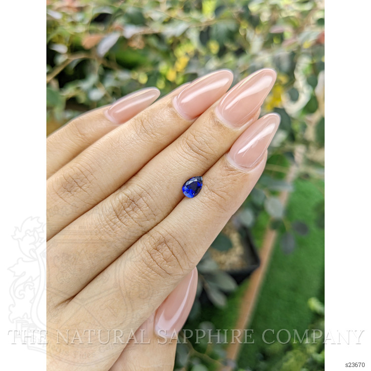0.83 Ct. Blue Sapphire from Ceylon (Sri Lanka)