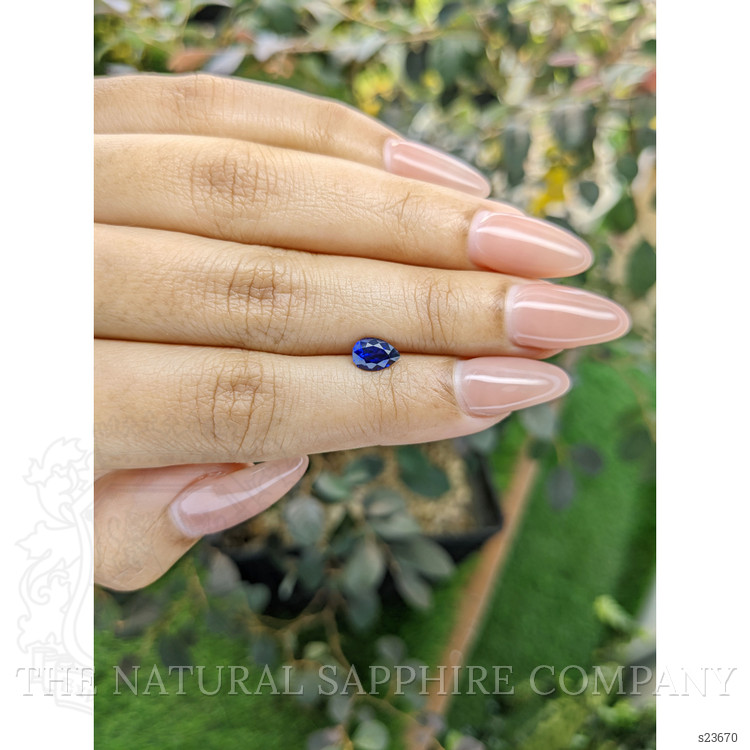 0.83 Ct. Blue Sapphire from Ceylon (Sri Lanka)