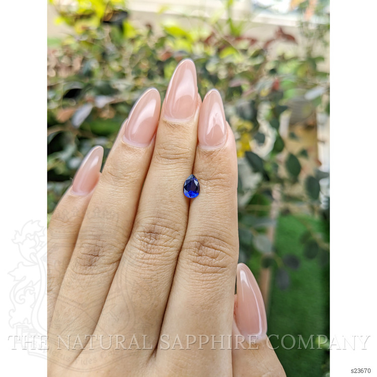 0.83 Ct. Blue Sapphire from Ceylon (Sri Lanka)