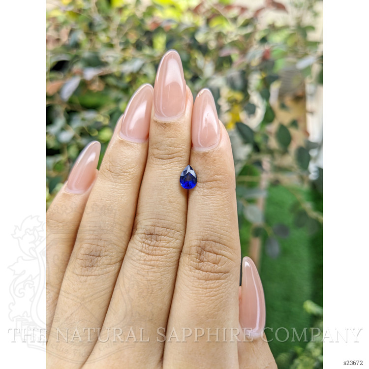 0.83 Ct. Blue Sapphire from Ceylon (Sri Lanka)