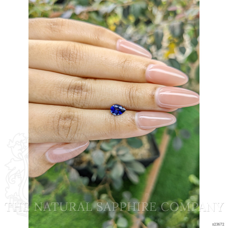0.83 Ct. Blue Sapphire from Ceylon (Sri Lanka)