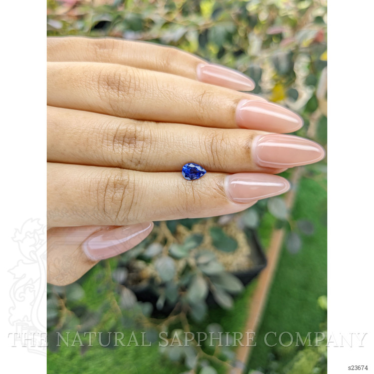 0.85 Ct. Blue Sapphire from Ceylon (Sri Lanka)