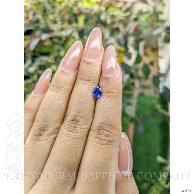 0.85 Ct. Blue Sapphire from Ceylon (Sri Lanka)