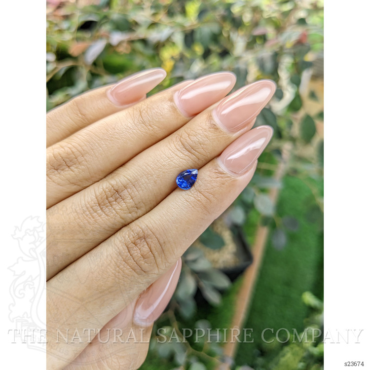 0.85 Ct. Blue Sapphire from Ceylon (Sri Lanka)