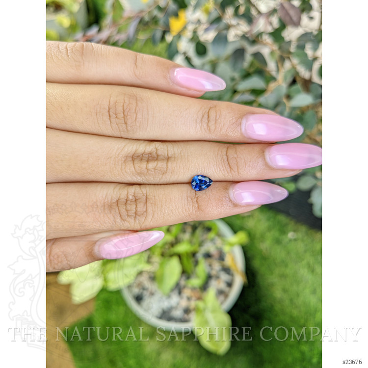 0.75 Ct. Blue Sapphire from Ceylon (Sri Lanka)