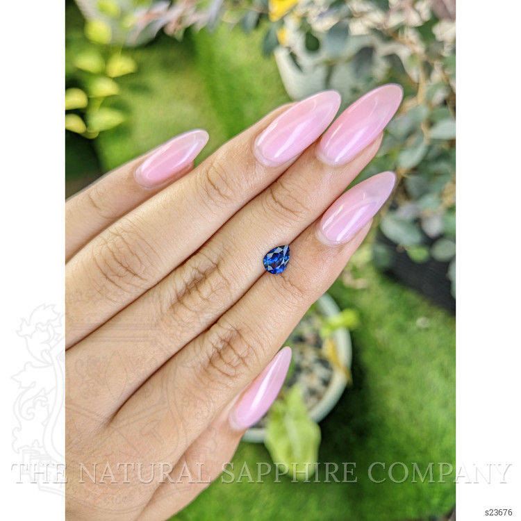 0.75 Ct. Blue Sapphire from Ceylon (Sri Lanka)