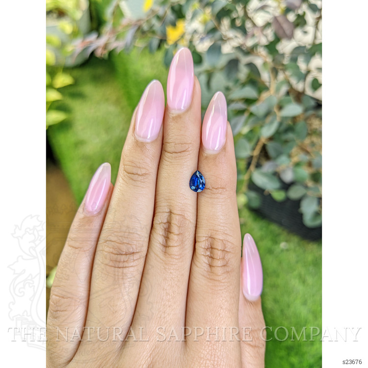 0.75 Ct. Blue Sapphire from Ceylon (Sri Lanka)