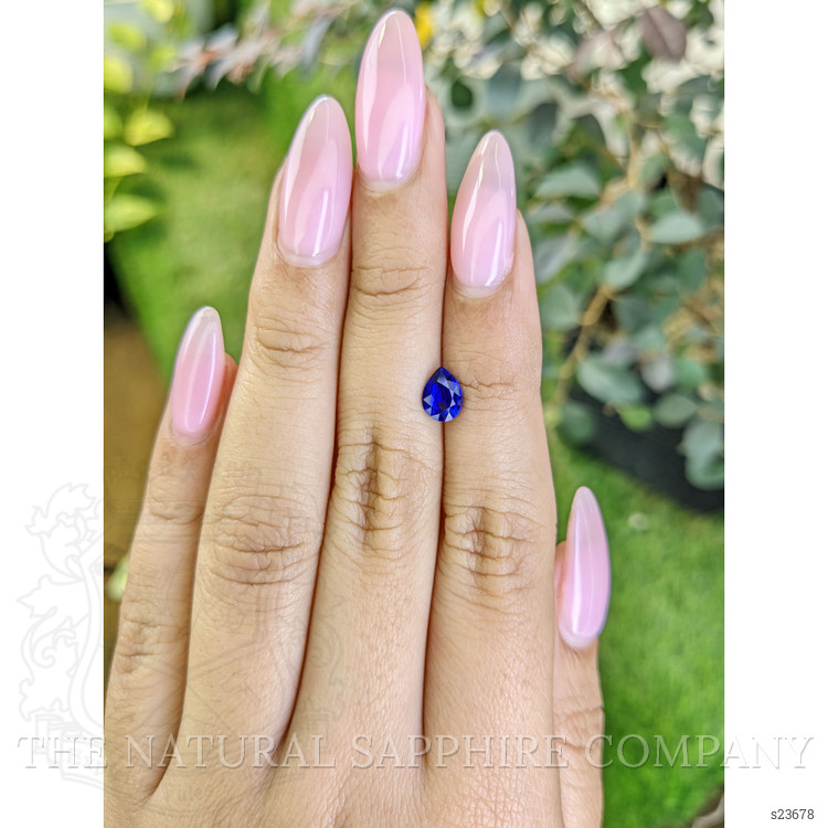 0.89 Ct. Blue Sapphire from Ceylon (Sri Lanka)