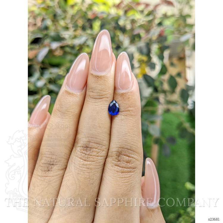 0.82 Ct. Blue Sapphire from Ceylon (Sri Lanka)