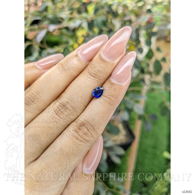0.82 Ct. Blue Sapphire from Ceylon (Sri Lanka)
