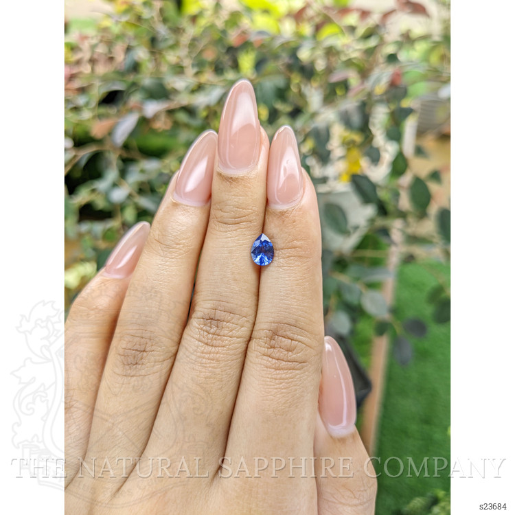 0.90 Ct. Blue Sapphire from Ceylon (Sri Lanka)