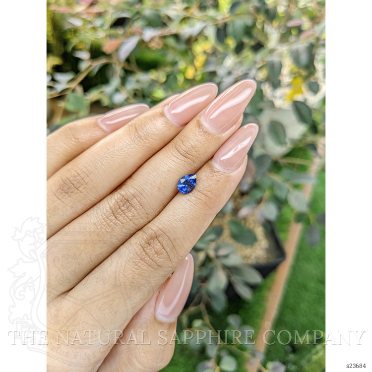 0.90 Ct. Blue Sapphire from Ceylon (Sri Lanka)