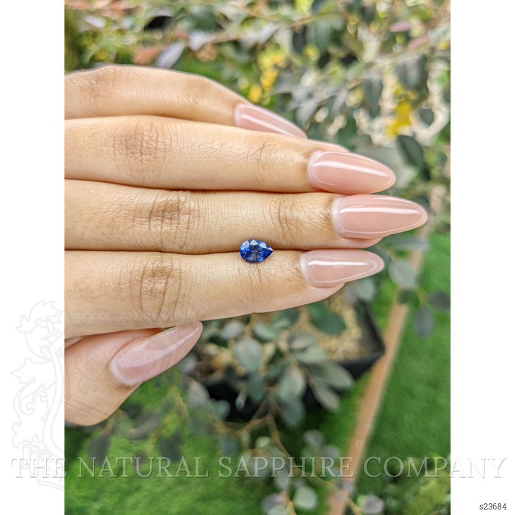 0.90 Ct. Blue Sapphire from Ceylon (Sri Lanka)