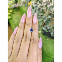 0.74 Ct. Blue Sapphire from Ceylon (Sri Lanka) Life Style