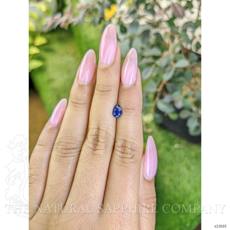 0.74 Ct. Blue Sapphire from Ceylon (Sri Lanka)