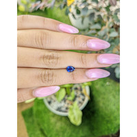 0.74 Ct. Blue Sapphire from Ceylon (Sri Lanka) Life Style