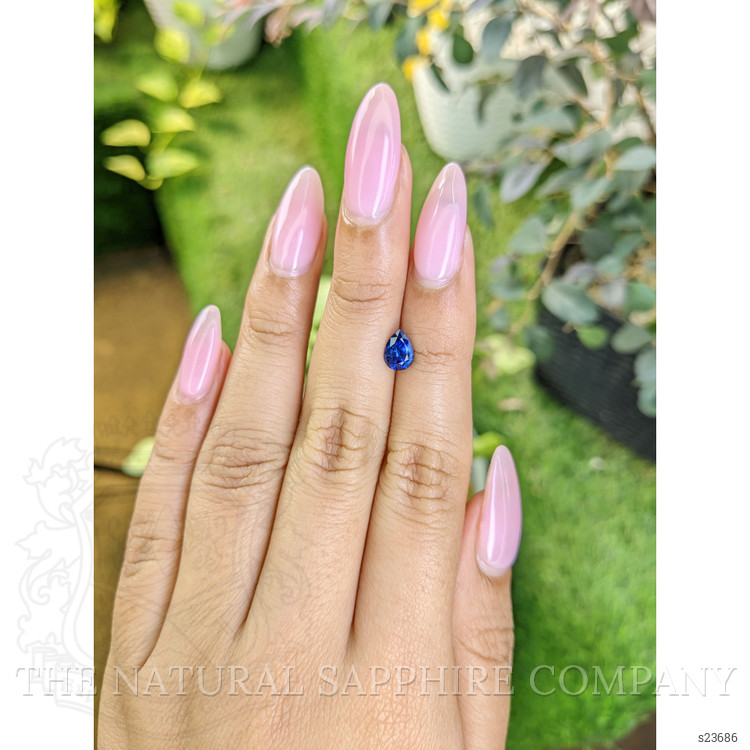 0.94 Ct. Blue Sapphire from Ceylon (Sri Lanka)