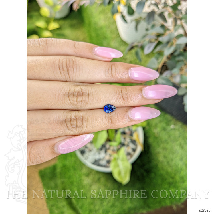 0.94 Ct. Blue Sapphire from Ceylon (Sri Lanka)