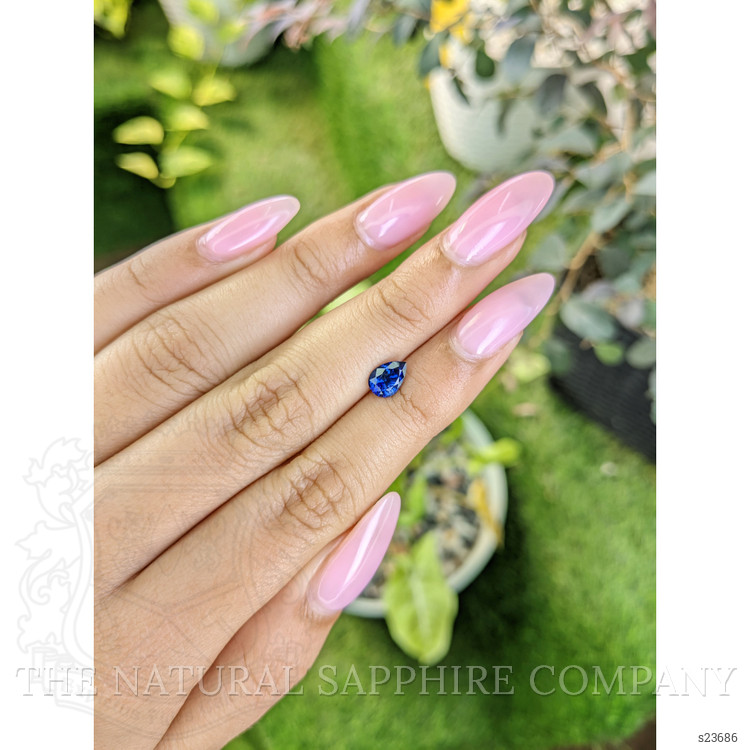0.94 Ct. Blue Sapphire from Ceylon (Sri Lanka)