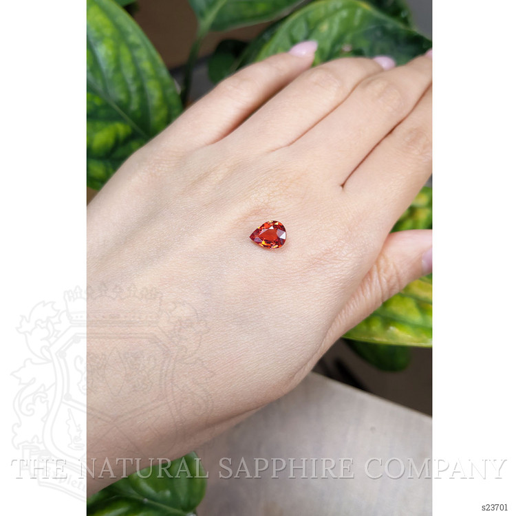 1.67 Ct. Reddish Orange Sapphire from Madagascar