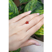1.67 Ct. Reddish Orange Sapphire from Madagascar Life Style
