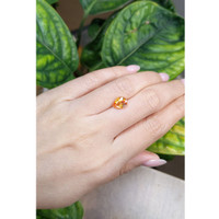 2.28 Ct. Orange Sapphire from Madagascar Life Style