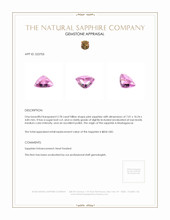 2.78 Ct. Pink Cabochon Sapphire from Madagascar Appraisal